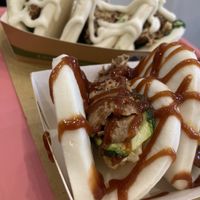 BBQ bao (primo piano), Green bao(secondo piano).  at Green Gusto - Maybe closed in Salerno