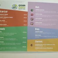 The numbers in brackets are potential allergens. There is an English menu coming. at Green Gusto - Maybe closed in Salerno