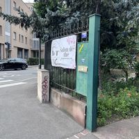 Front of the coffee shopp  at Kitsuné & Tanuki in Colmar