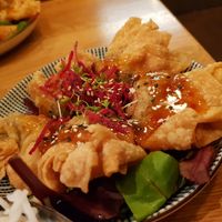 Fried musshrooms at Bodhi Vegan Living - St George in Hamburg