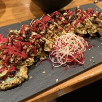Vegan shrimp sushi  at Bodhi Vegan Living - St George in Hamburg