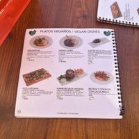 Six vegan options. October 2024  at La Plaza Malaga - Calle Alcazabilla in Malaga