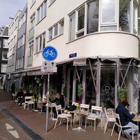 Façade at Espressobar Puccini in Amsterdam