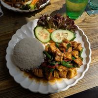 Wok-fried holy basil with tofu at Paphada's Authentic Thai Cuisine in Sheffield