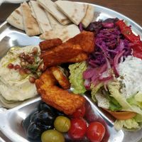 Halloumi plate at Vegtral Restaurace in Prague