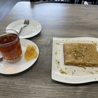 Tea + Pistachio Cake  at Neek Vegan in Duluth