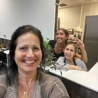 Mom and daughter   at Neek Vegan in Duluth