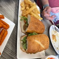 Egplant sandwich  at Neek Vegan in Duluth