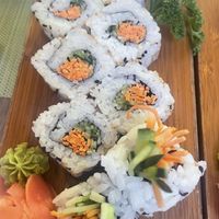 Cucumber carrot roll  at SushiBar in Tortola