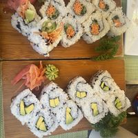 Rolls  at SushiBar in Tortola