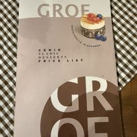 Desserts menu  at Gostilna GROF in Vransko