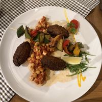 Chickpea-tofu main dishh  at Gostilna GROF in Vransko