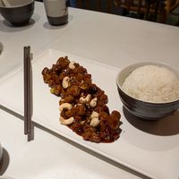 Kung pao soy protein at Liansu World in Beijing