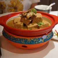 Rare mushroom & tofu dush at Liansu World in Beijing