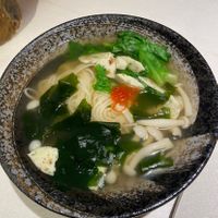 Mushroom soup noodle   at Liansu World in Beijing