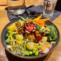 Asian Style Poke Bowl at Estonian Burger Factory in Tallinn