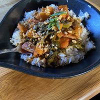 Vegan Thai Peanut Curry w/ Sweet Potatoo  at Mason Dixon Distillery in Gettysburg