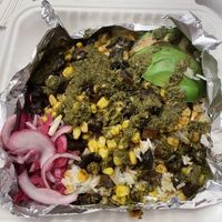 Chimichuri Rice Bowl  at Mason Dixon Distillery in Gettysburg