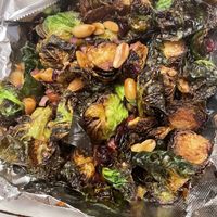 Brussel sprouts w peanuts and cranberries   at Mason Dixon Distillery in Gettysburg