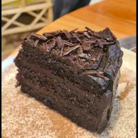 chocolate cake at Risa Casa de Te in El Bolson