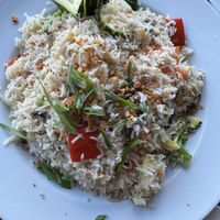 Vegan Burnt Garlic Fried Ricee  at Nam's Hakka Cuisine in Brampton