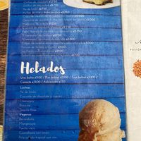 Menu at Arbol de Seda in San Jose