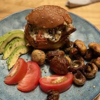 Stuffed breakfast roll  at Arbol de Seda in San Jose