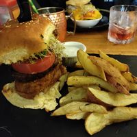 Beyond brunch burger: too big to put in your mouth! at Arbol de Seda in San Jose