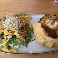 Falafel wrap  at Arbol de Seda in San Jose