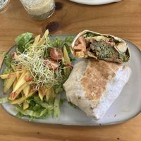 Falafel wrap  at Arbol de Seda in San Jose