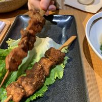 Lion’s mane skewers  at Qing Ya Cha Su - 青雅茶素 in Hangzhou