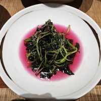 Home grown chinese spinach at Qing Ya Cha Su - 青雅茶素 in Hangzhou