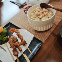Skewers and shredded tofu - please order them! at Qing Ya Cha Su - 青雅茶素 in Hangzhou