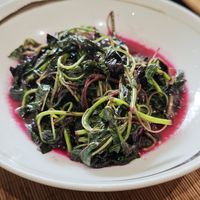 Stir fried veggies, really delicious! at Qing Ya Cha Su - 青雅茶素 in Hangzhou