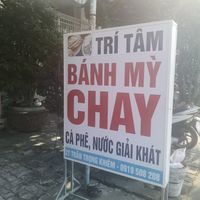 The sign outside the place at Bánh Mỳ Chay Tâm Trí in Da Nang