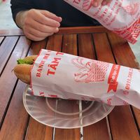 15000 dong for this awesome banh mi 👌 at Bánh Mỳ Chay Tâm Trí in Da Nang