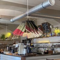 Verrückte Einrichtung Nähe Bahnhof.  at Sicily Cafe in Prague