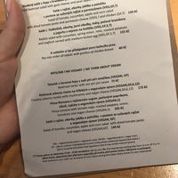 quite a lot of vegan meal options that are not salad!  at Sicily Cafe in Prague