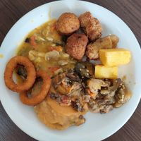 Options from the buffet at GES YU - Vegan Food in Sao Paulo