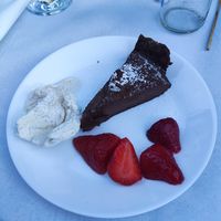 Chocolate torte at Rock Mill Centre in High Peak