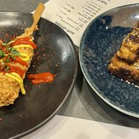 Vegan k-dogs and sticky vegan ‘ribs’  at Wagamama - St Enoch in Glasgow