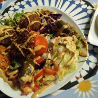 Vegan platter at Ibras Bistro in Erfurt