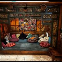 Cute little Nepalese Style nook at Kathmandu Newa Chhe'n in Paddington