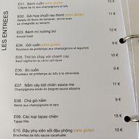 Starters at Bếp Việt in Paris