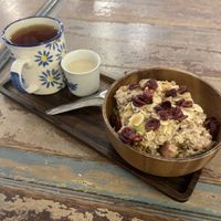 overnight oats without honey  at Mingle Cafe in Kuala Lumpur