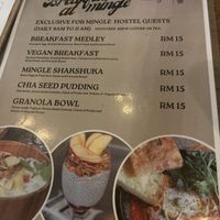 special mingle accommodation menu  at Mingle Cafe in Kuala Lumpur