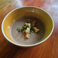 Mushroom soup at Lebenshof MutimBauch in Ottenhoefen Im Schwarzwald