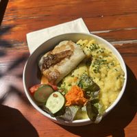 Maultaschen mit Kartoffelsalat  at Lebenshof MutimBauch in Ottenhoefen Im Schwarzwald