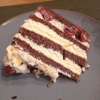 Schwarzwälder Kirschtorte (leider ohne Schnäpschen drin) at Lebenshof MutimBauch in Ottenhoefen Im Schwarzwald