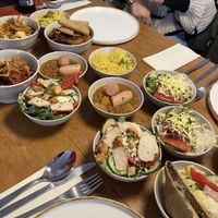 Die Tapas-Platte mit Probierportionen aller Gerichte. Sehr zu empfehlen! (Hier 2x bestellt)  at Lebenshof MutimBauch in Ottenhoefen Im Schwarzwald